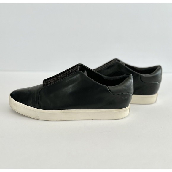 VINCE Cantara Black Leather Slip-On - Picture 2 of 8